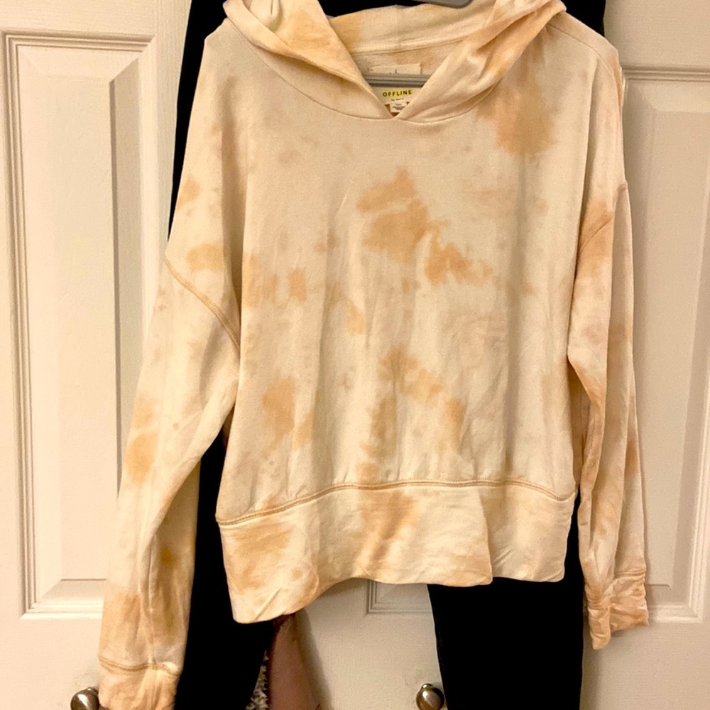 Tie dye cropped hoodie